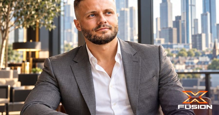XFusion co-founder Zeljko Cikojevic seated in a lounge in Dubai
